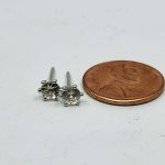 Champagne/clear Oregon Sunstone studs