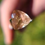 Exceptional 3.61ct Oregon Sunstone Trillion – 11mm with AAA Copper Schiller