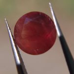 Deep burgundy red Oregon Sunstone 2.47ct