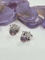 Holley Blue Agate studs in 925 sterling silver - Image 7