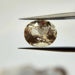 4.7ct Oval Oregon Sunstone – Champagne with Copper Schiller & Greenish Gold Bi-Color