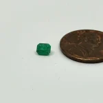 Vivid green Swat Valley Pakistan emerald .39ct - Image 3