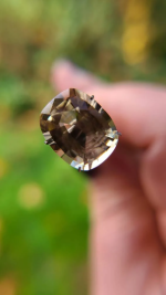 All Natural 5.4ct Oregon Sunstone Cushion Cut – Champagne, Pink & Teal Flashes – 13x10.5mm