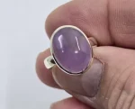 "Jelly Purple" 12ct  Holley Blue Agate ring in sterling - Image 6