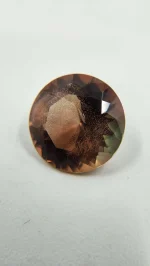 Bi-color Oregon Sunstone dark peach and green 9.8ct - Image 5