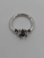 "Freyja" septum/daith ring in 14k gold - Image 3