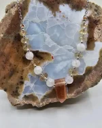 Oregon Sunstone and Moonstone beaded necklace - Image 4