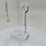 Silver chains,  Oregon Sunstones, and moonstone beaded earrings