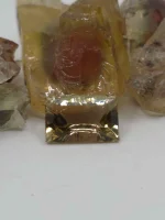 Bicolor concave cut 3.85ct Oregon Sunstone - Image 4
