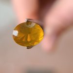 2.2ct Oval Oregon Fire Opal – Brilliant Yellow Orange Gemstone