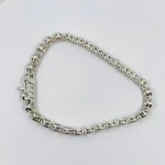 Champagne Oregon Sunstone Tennis Bracelet – 7" Sterling Silver with Rhodium Finish, 30 Natural 5mm Stones - Image 4