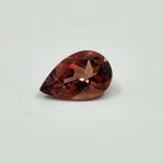 Phenomenal 6.8ct red/gold bi-color Oregon Sunstone pear