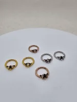 "Freyja" septum/daith ring in 14k gold - Image 4