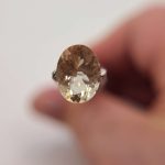 1.86ct Oregon Sunstone – Golden Champagne with Pink Highlights | 9.8×7.4mm
