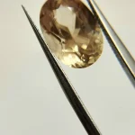 4.62ct Elongated Oval Oregon Sunstone – Peach/Green Bicolor with Copper Schiller - Image 6