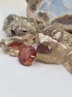 AAA Red Schiller Oregon Sunstone, 3.6ct 9.2mm - Image 4