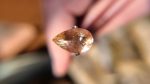 Peachy Pink Pear-Shaped Oregon Sunstone with Copper Schiller – 2.55 Carats |13x8mm