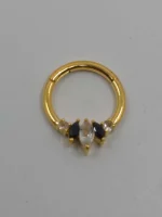 "Freyja" septum/daith ring in 14k gold - Image 5