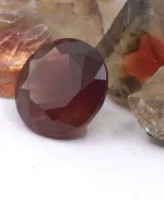 Deep burgundy red Oregon Sunstone 2.47ct - Image 2