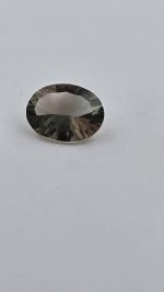 2.5ct Concave Cut Oregon Sunstone (10.8×8.2mm) — Blue/Green & Peach Bicolor - Image 2