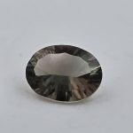 2.5ct Concave Cut Oregon Sunstone (10.8×8.2mm) — Blue/Green & Peach Bicolor