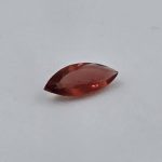 0.75ct Brilliant Red Oregon Sunstone Marquise (10.4x4.4mm) | Subtle Green Bicolor Edges