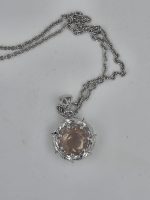 Oregon Sunstone Pendant in Sterling Silver with Adjustable 18–22 Inch Chain - Image 2